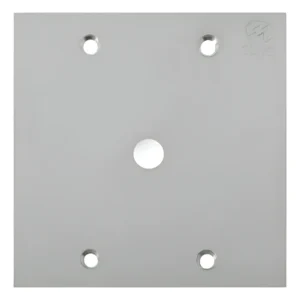 Placa De Piso 4x4 Inox 4x4 Com Furo - Olivo