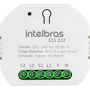 INTERRUPTOR CONTROLADOR ZIGBEE 2/2 EZS 222 BR (INTELBRAS-SC)