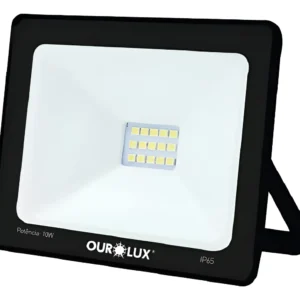Refletor de LED 10W 6500K Bivolt Branco - Ourolux