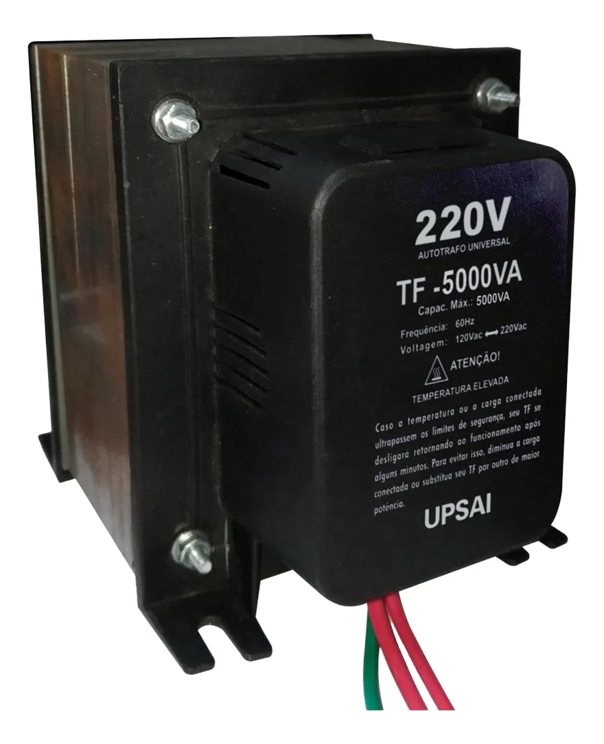 Autotransformador De Voltagem 5000va 127v/220v Sensor Térmic