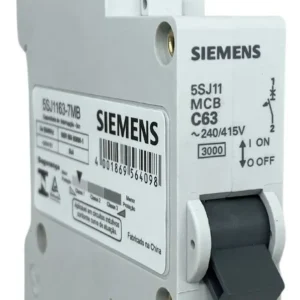 Disjuntor Tripolar 63A Curva C 5SJ1 - Siemens
