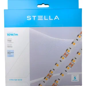 Fita De Led 10w/m 12v 6500k Ip20 Rolo Com 5 Metros - Stella