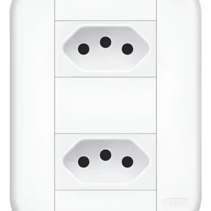 Conjunto 2 Tomadas 10A 3919 - Fame Blanc+