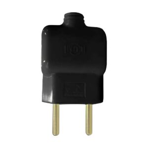 Plug Macho Com Prensa Cabo 10a Preto 14030 - Ilumi
