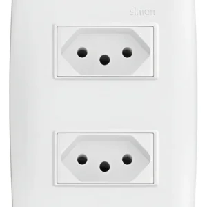 Conjunto 4x2 2 Tomadas 10A Branco 30936-30 - Simon 30