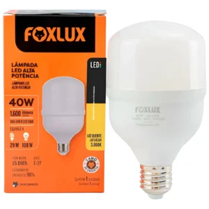 Lâmpada de LED Bulbo 40W 3000K - Foxlux