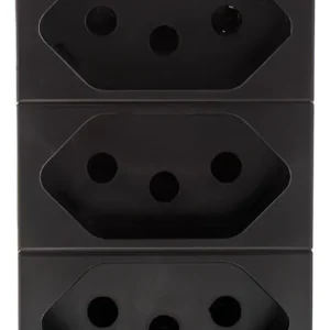 3 Módulo Tomada 2p+t 10a Branca - 615043pt Pial Plus+