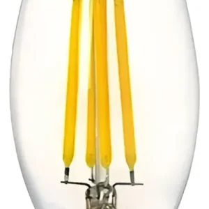 Lâmpada De Led Vela Abajur/lustre 4w 220v Amarela E27 - Sado