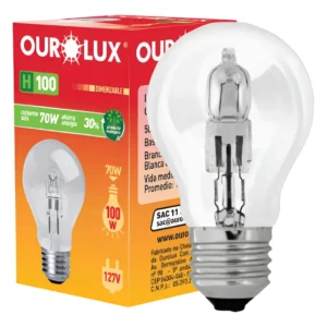 Lâmpada Vapor Metalico 70W Bipino 3000K - Ourolux