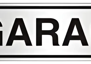 Placa 5x25cm Garagem - Sinalize