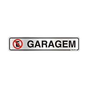 Placa 5x25cm Garagem - Sinalize