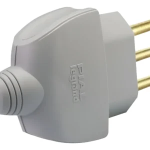 Plug Macho Reto 10a Cinza 615821 - Pial