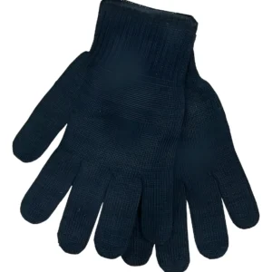 Luva Tricotada Malha Preta Lisa T8 - 7974 - Brasfort