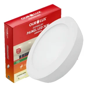 Luminaria de LED Sobrepor Redondo 36W 2700K - Ourolux