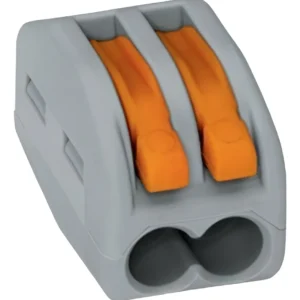 Conector/emenda De 2 Vias 4mm 222-412 Cinza - Wago