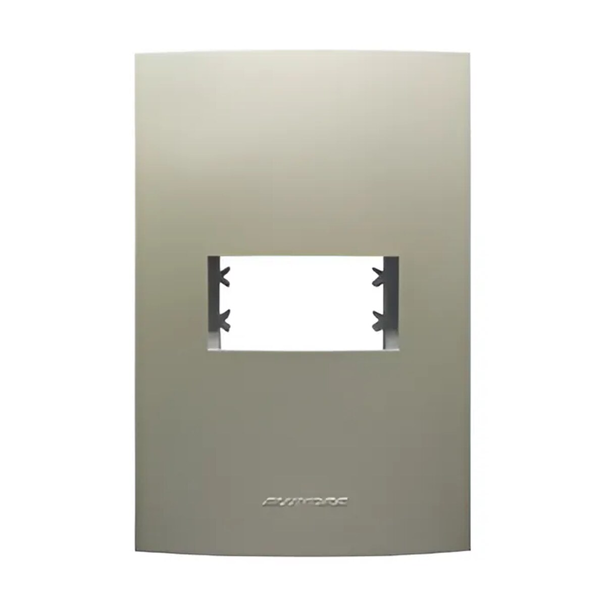 Placa 4x2 Com Suporte 1 Posto 85426 Champanhe Inova Pro