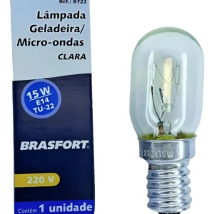 Lâmpada Halógena Geladeira/microondas 15w 220v E14 8722 - Br