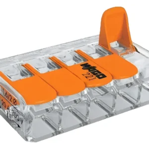 Conector/emenda De 5 Vias 4mm 221-415 Incolor - 4 Unidades