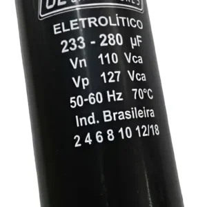 Capacitor JL Com Suporte e Tampa 233-280 110V