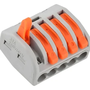Conector/emenda De 5 Vias 4mm 222-415 Cinza - Wago