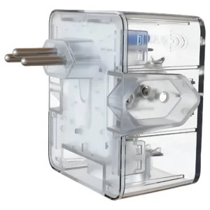 Plug Energia 3 Tomadas 10A Transparente - Clamper