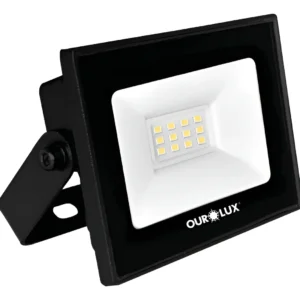 Refletor de LED 10W 6500K Bivolt Preto - Ourolux