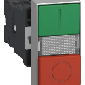 Botão Duplo Iluminado 24VCA 1NA1NF Verde/Vermelho - Siemens