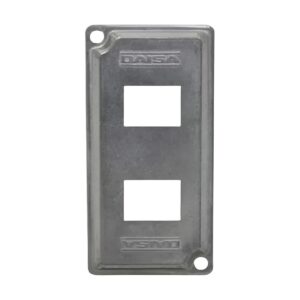 Placa Para Condulete 1 2 RJ45 - Daisa