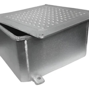 Caixa de Passagem Aluminio 20x20x10 Tampa Reversivel - Stamplac