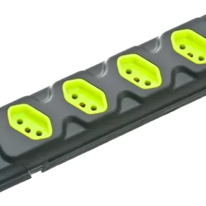 Tomada Barra Quadrupla 2P+T 20A Preto Embalada - Fiolux