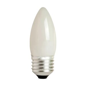 Lâmpada Vela Lisa 25W 110V Leitosa - Ourolux