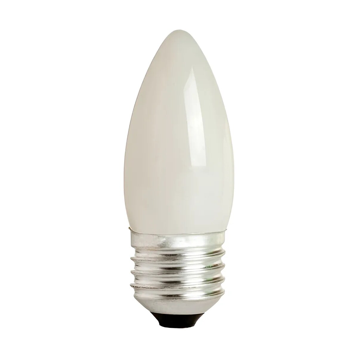 Lâmpada Vela Lisa 25W 110V Leitosa - Ourolux