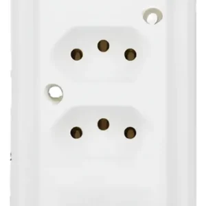 Tomada Barra Dupla 2P+T 10A Branca - Interneed