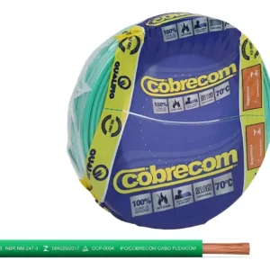 Cabo Flexível 10mm 100 Metros Verde - Cobrecom