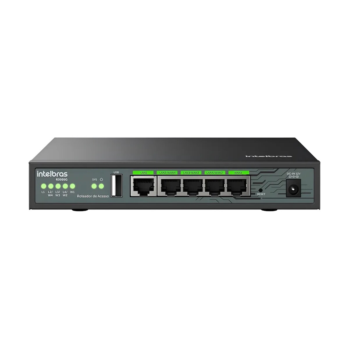 Roteador Firewall Gerenciável R 3005G VPN 5 Portas + USB - Intelbras