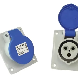 Tomada Embutir 2p+t 16a 200/250v 6h Azul - N-3046 Steck