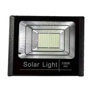 Refletor de LED Solar Preto 100W Branco - Gaya