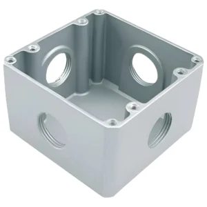 Caixa de Piso 4x4 Alta 2 Furos 1 - Stamplac