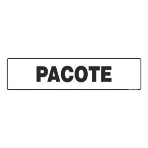Placa Pacote 5x25xm - Sinalize