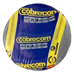 Cabo Flexível 0,75mm Com 200Mts Cinza - Cobrecom