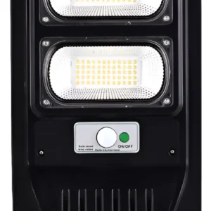 Luminaria Para Poste LED Preta 100W Solar - Gaya