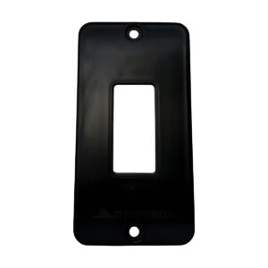 Placa 1 Tecla Preta 1 - Eletromax