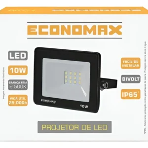 Refletor de LED 10W Branco Bivolt Economax - Kian