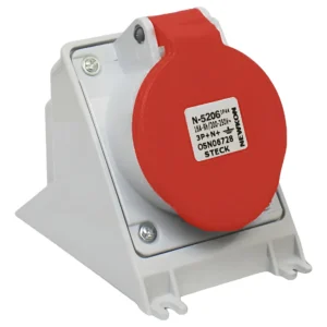Tomada Sobrepor 3P+N+T 32A 380/440V Vermelho N5206 - Steck