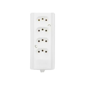 Tomada Barra Quadrupla 2P+T 20A Branca - Interneed