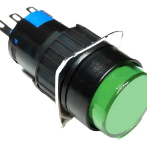 Botão Para Comando 16mm Ylay8e-y11g Verde Redondo 3p - Jng