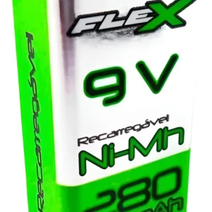 Bateria Recarregavel 9V 280mAH - Flex