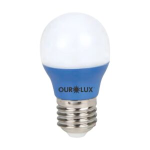 Lâmpada De Led Bolinha 3w Azul - Ourolux