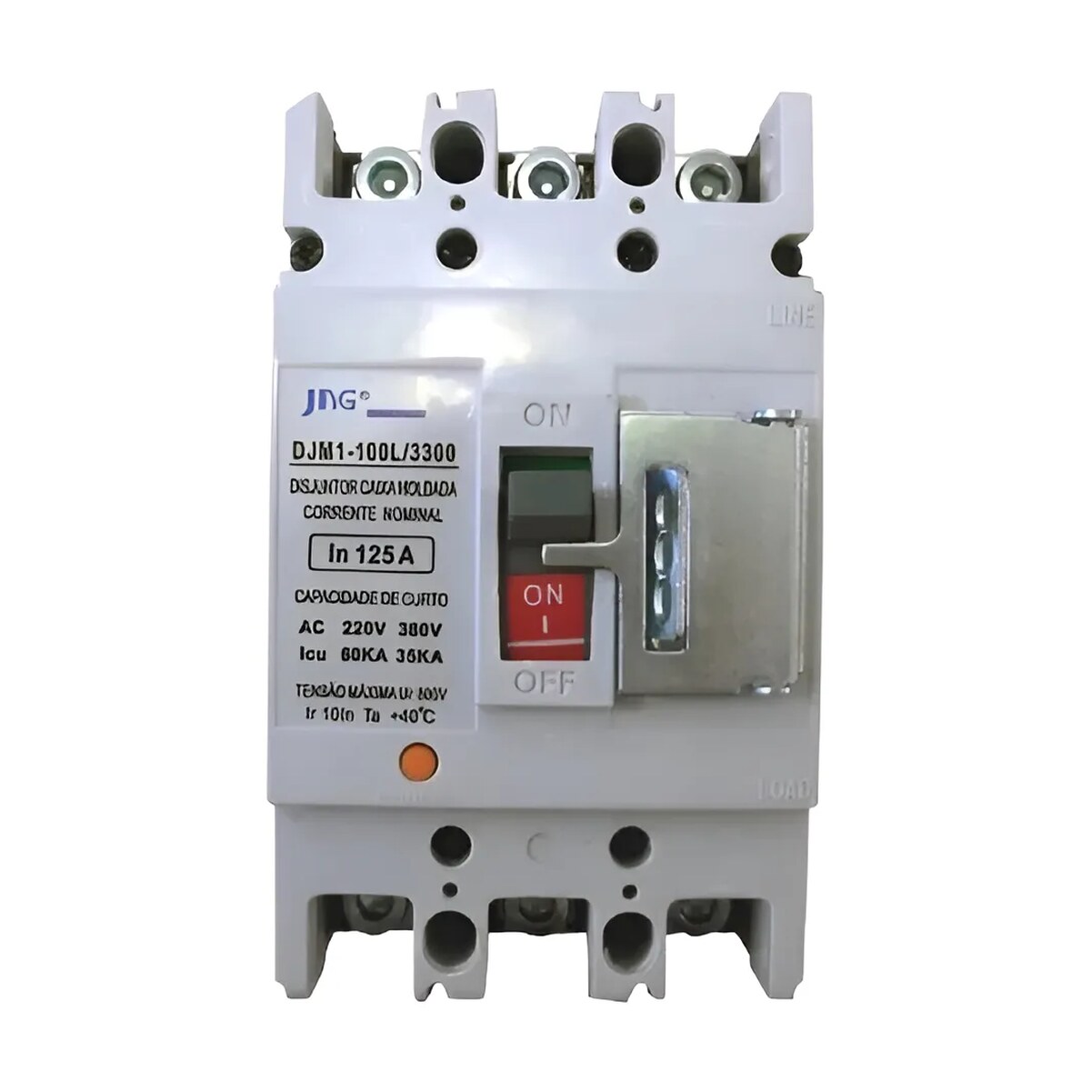 Disjuntor Tripolar Fixo 80a 50ka - Djm1-100l - Jng