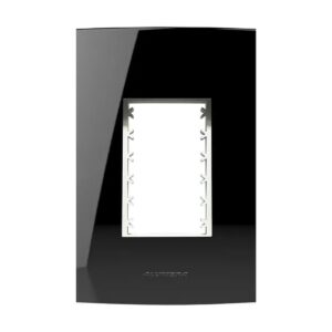 Placa 4x2 3 Postos Black Piano 85528 - Inova Pro